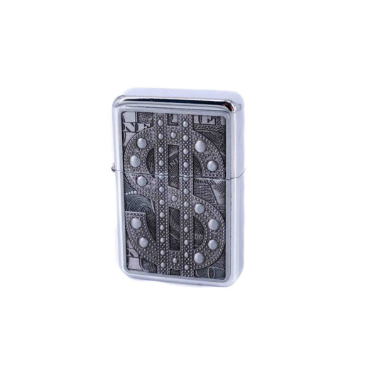 Benzines öngyújtó 24 darab, különböző mintájú klasszikus tűzköves vihargyújtó