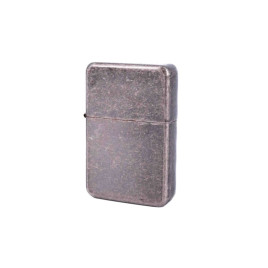 Benzines öngyújtó szürke színű, antikolt fémhatással
