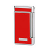 Caseti szivar öngyújtó piros és króm színű, 2-es Jet lánggal