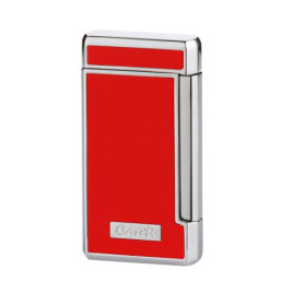 Caseti szivar öngyújtó piros és króm színű, 2-es Jet lánggal