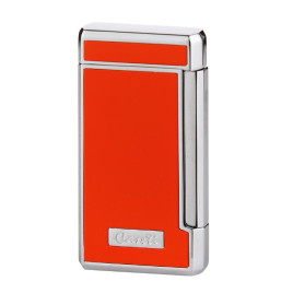 Caseti szivar öngyújtó narancssárga és króm színű, 2-es Jet lánggal