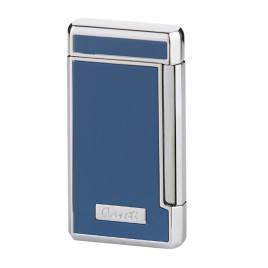 Caseti szivar öngyújtó szürkéskék és króm színű, 2-es Jet lánggal