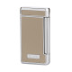 Caseti szivar öngyújtó szürke-bézs és króm színű, 2-es Jet lánggal