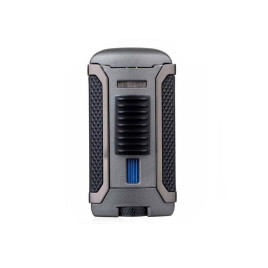 Colibri Apex Matte Charcoal, egyes Jet lánggal égő szivar öngyújtó Pachmayr mintával - matt sötétszürke