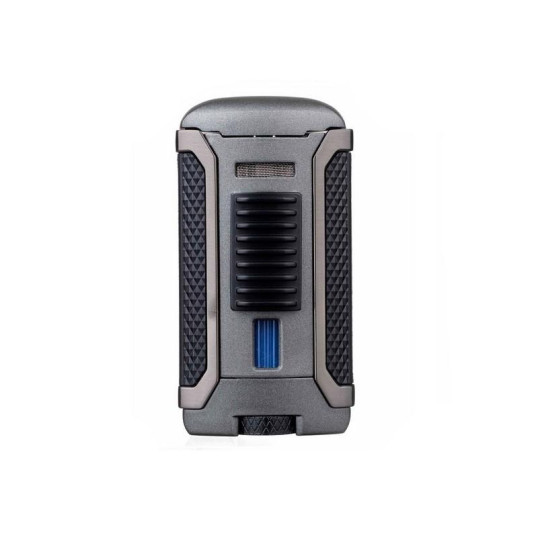 Colibri Apex Matte Charcoal, egyes Jet lánggal égő szivar öngyújtó Pachmayr mintával - matt sötétszürke