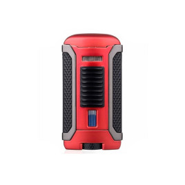Colibri Apex Matte Red, egyes Jet lánggal égő szivar öngyújtó Pachmayr mintával - matt piros