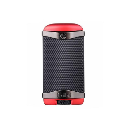 Colibri Apex Matte Red, egyes Jet lánggal égő szivar öngyújtó Pachmayr mintával - matt piros