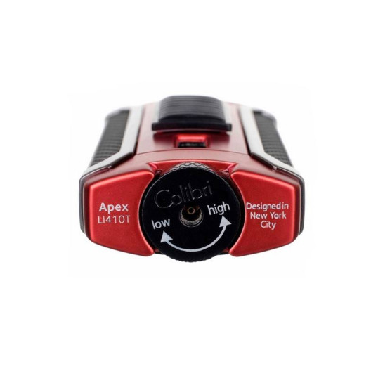 Colibri Apex Matte Red, egyes Jet lánggal égő szivar öngyújtó Pachmayr mintával - matt piros