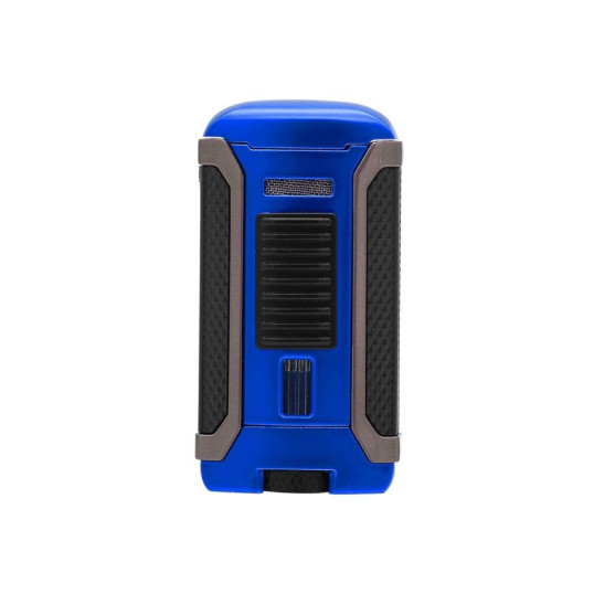 Colibri Apex Matte Blue, egyes Jet lánggal égő szivar öngyújtó Pachmayr mintával - matt kék