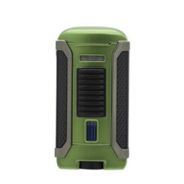 Colibri Apex Matte Green, egyes Jet lánggal égő szivar öngyújtó Pachmayr mintával - zöld