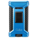 Colibri Ascari Blue & Black hármas szúrólángos szivaröngyújtó beépített szivarfúróval - Colibri Ascari