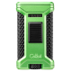 Colibri Ascari Light Green & Black hármas szúrólángos szivaröngyújtó beépített szivarfúróval - Colibri Ascari