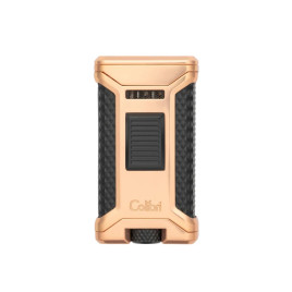 Colibri Ascari Rosegold & Black hármas szúrólángos szivaröngyújtó beépített szivarfúróval