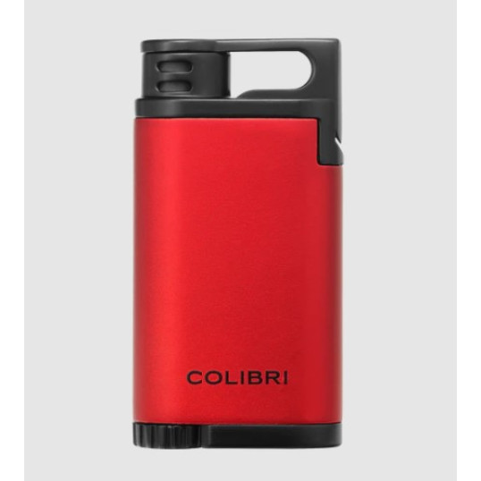 Colibri Belmont, egyes Jet lánggal égő szivar öngyújtó piros és fekete színben