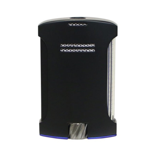 Colibri Daytona Black+Blue erős egyes szúrólángos szivar öngyújtó piezo gyújtással - fekete és kék
