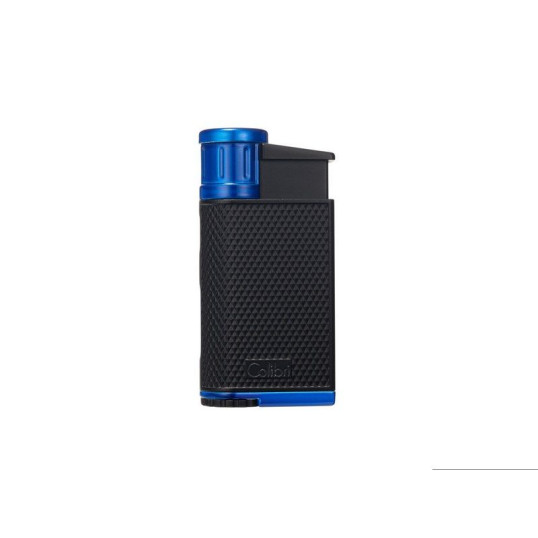 Colibri Evo Blue - szivargyújtó ferde szúrólánggal, Pachmayr mintával fekete/kék színű - Colibri Evo
