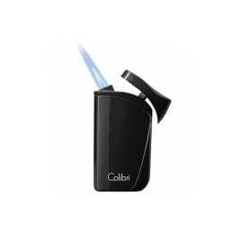 Colibri Falcon Metallic Black különleges kialakítású szúró lángos szivar öngyújtó - fekete