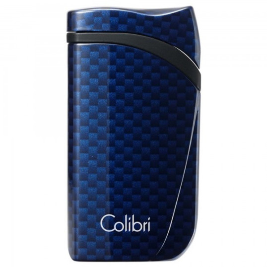 Colibri Falcon Carbon Fiber Blue különleges kialakítású szúró lángos szivar öngyújtó - kék - Colibri Falcon