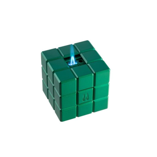 Colibri Heritage Green dupla szúrólángos asztali szivargyújtó - Zöld színű