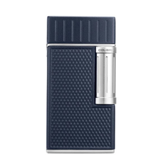 Colibri Julius Navy + Chrome szivar öngyújtó, dupla lánggal 