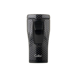 Colibri Monaco Carbon Fiber Black hármas piramis lángú szúrólángos szivar öngyújtó – fekete