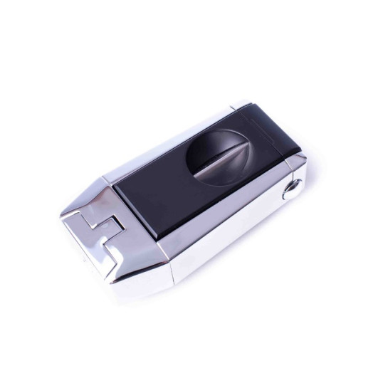 Colibri Quantum tripla szúrólángos szivar öngyújtó beépített ék vágóval - króm 