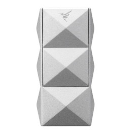 Colibri Quasar II Hand Held modell, kettes Jet lánggal égő, ezüst színű szivar öngyújtó, beépített szivarfúróval 