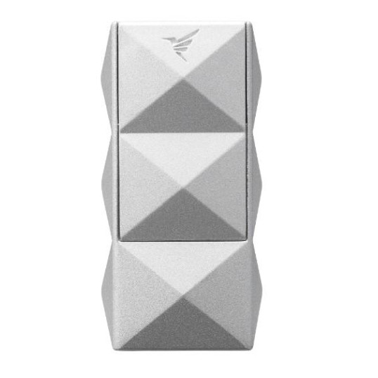 Colibri Quasar II Hand Held modell, kettes Jet lánggal égő, ezüst színű szivar öngyújtó, beépített szivarfúróval 