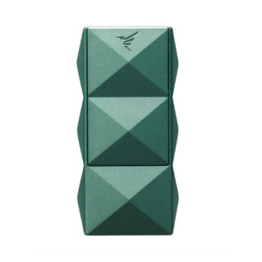 Colibri Quasar II Hand Held modell, kettes Jet lánggal égő, matt zöld színű szivar öngyújtó, beépített szivarfúróval