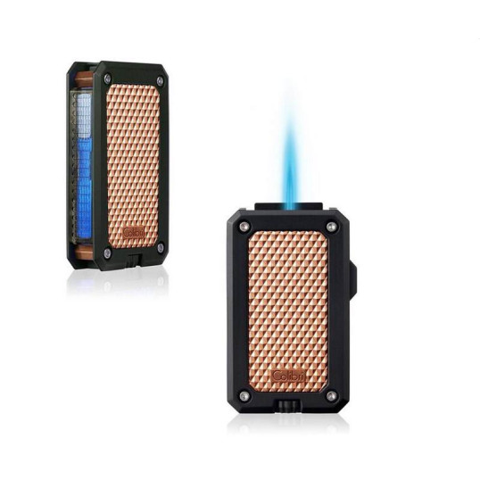 Colibri Rally Rose Gold szúrólángos szivargyújtó - fekete és rózsaarany