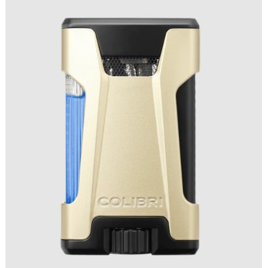 Colibri Rebel, dupla Jet lánggal égő szivaröngyújtó - arany - Colibri Rebel