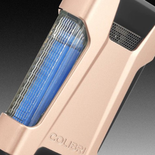 Colibri Rebel, dupla Jet lánggal égő szivaröngyújtó - rozé arany