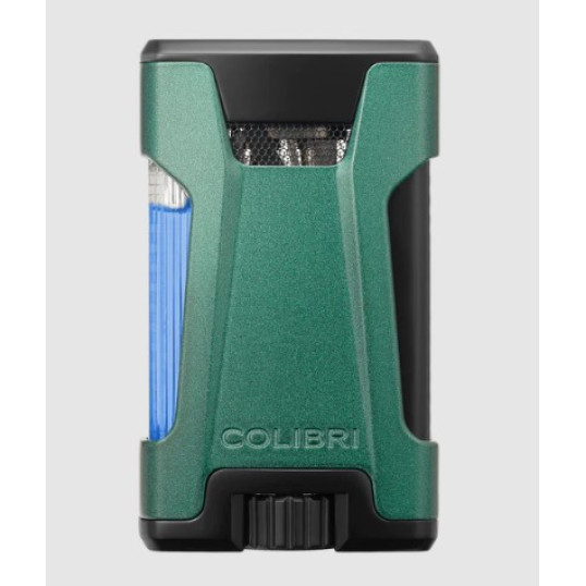 Colibri Rebel, dupla Jet lánggal égő szivaröngyújtó - zöld