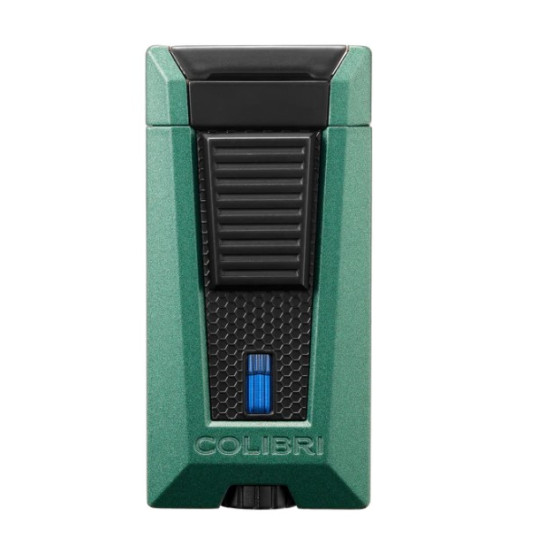 Colibri Stealth Triple Black, hármas szúrólángos szivar öngyújtó - matt zöld-fekete