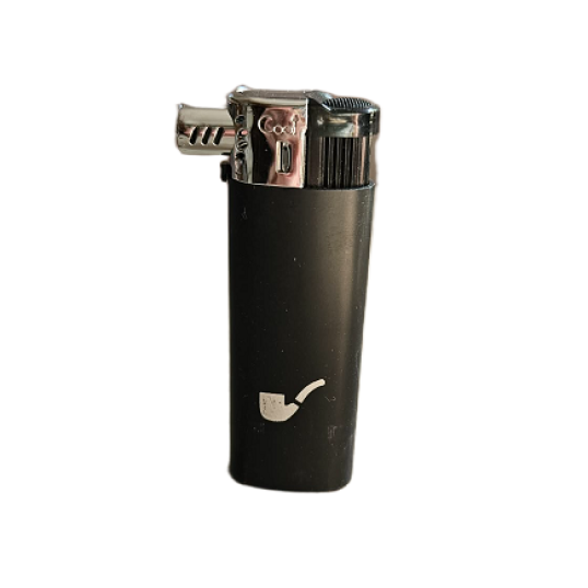 Cool Pipe újratölthető pipagyújtó oldalsó lánggal - fekete