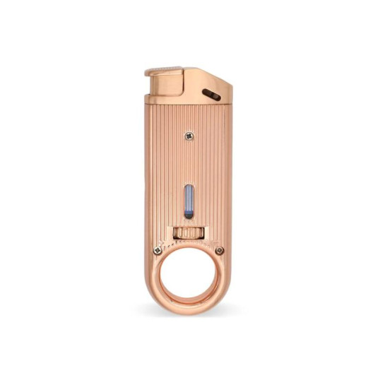 Dissim Soft Flame öngyújtó 45 fokban döntött lánggal, szivar és pipa gyújtásra is használható - Rosegold színű