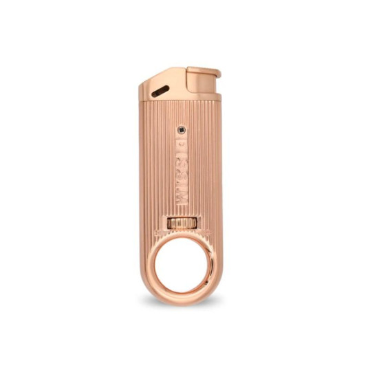 Dissim Soft Flame öngyújtó 45 fokban döntött lánggal, szivar és pipa gyújtásra is használható - Rosegold színű