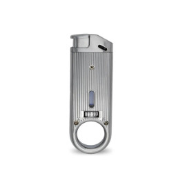 Dissim Soft Flame öngyújtó 45 fokban döntött lánggal, szivar és pipa gyújtásra is használható - Ezüst színű