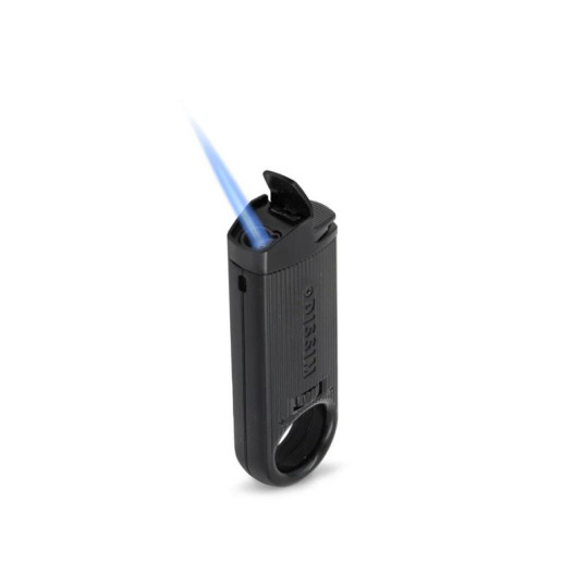 Dissim Torch Flame öngyújtó 45 fokban döntött szúrólánggal, szivar és pipa gyújtásra is használható - Fekete színű