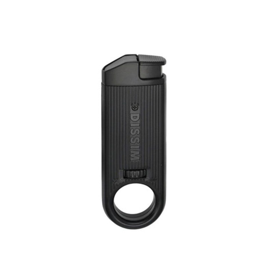 Dissim Torch Flame öngyújtó 45 fokban döntött szúrólánggal, szivar és pipa gyújtásra is használható - Fekete színű