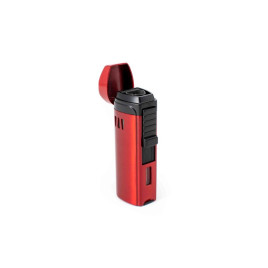 Eurojet szúrólángos szivargyújtó beépített 8mm-es szivarfúróval, használható mint szivartartó is - bordó