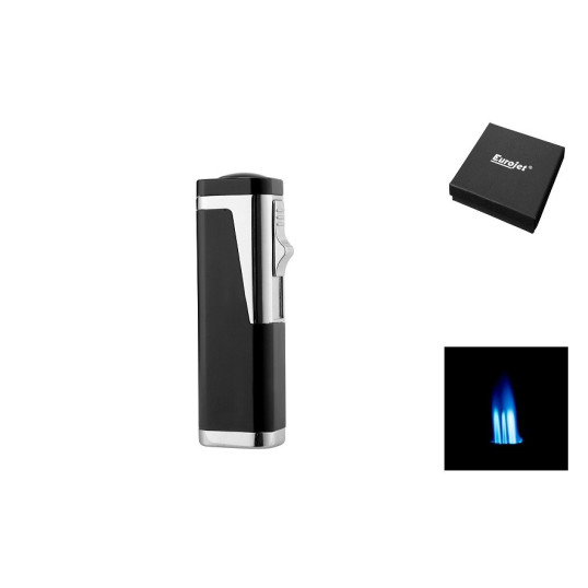 Eurojet Rio fekete színű 3x jet szivaröngyújtó kihajtható szivarfúróval