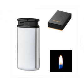 EuroJet Piezo gyújtású öngyújtó –  Ezüst-fekete