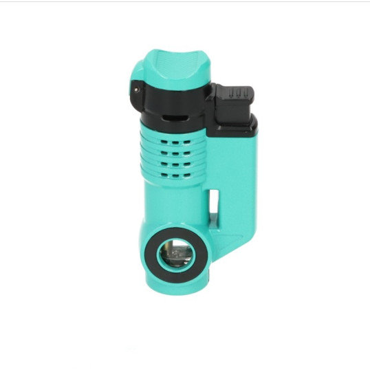 Eurojet szúrólángos szivargyújtó beépített szivarfúróval, használható mint szivartartó is - zöld