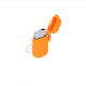 Eurojet szúrólángos vihargyújtó - narancssárga gumírozott borítással