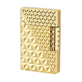 Eurojet Milan Stein tüzköves öngyújtó - arany színben, különleges kettős mintázattal