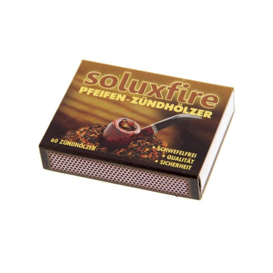 Soluxfire pipa gyújtó gyufa pipás képekkel, kén mentes kb. 60 szál