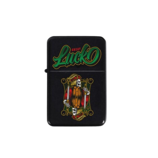 Benzines öngyújtó fekete színű - Luck felirattal