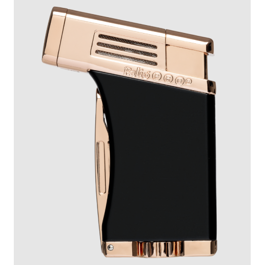 Palió Pro Scorpius szúrólángos fekete és rosegold színű szivargyújtó - szivarfúróval és szivar lyukasztóval