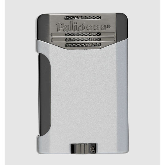 Palió Pro Antares dupla szúrólángos szivargyújtó - ezüst és gunmetal színű